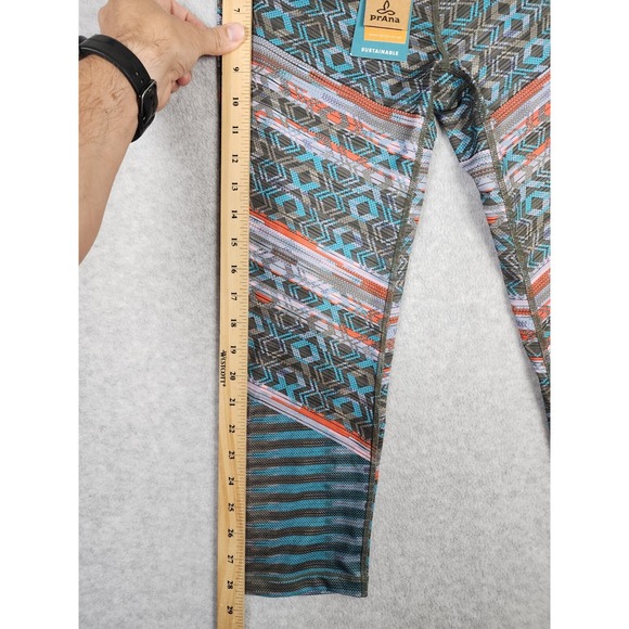 NWT Prana Leggings Women's Mid Rise Roxanne Capri in Green Tribe. Size Small - Picture 5 of 12